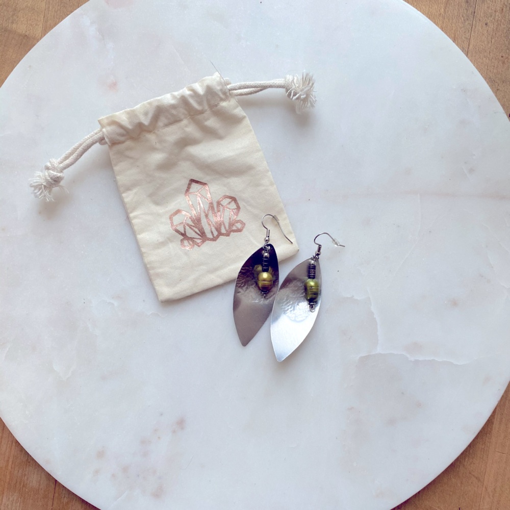 Silver Fishing Lure Earrings